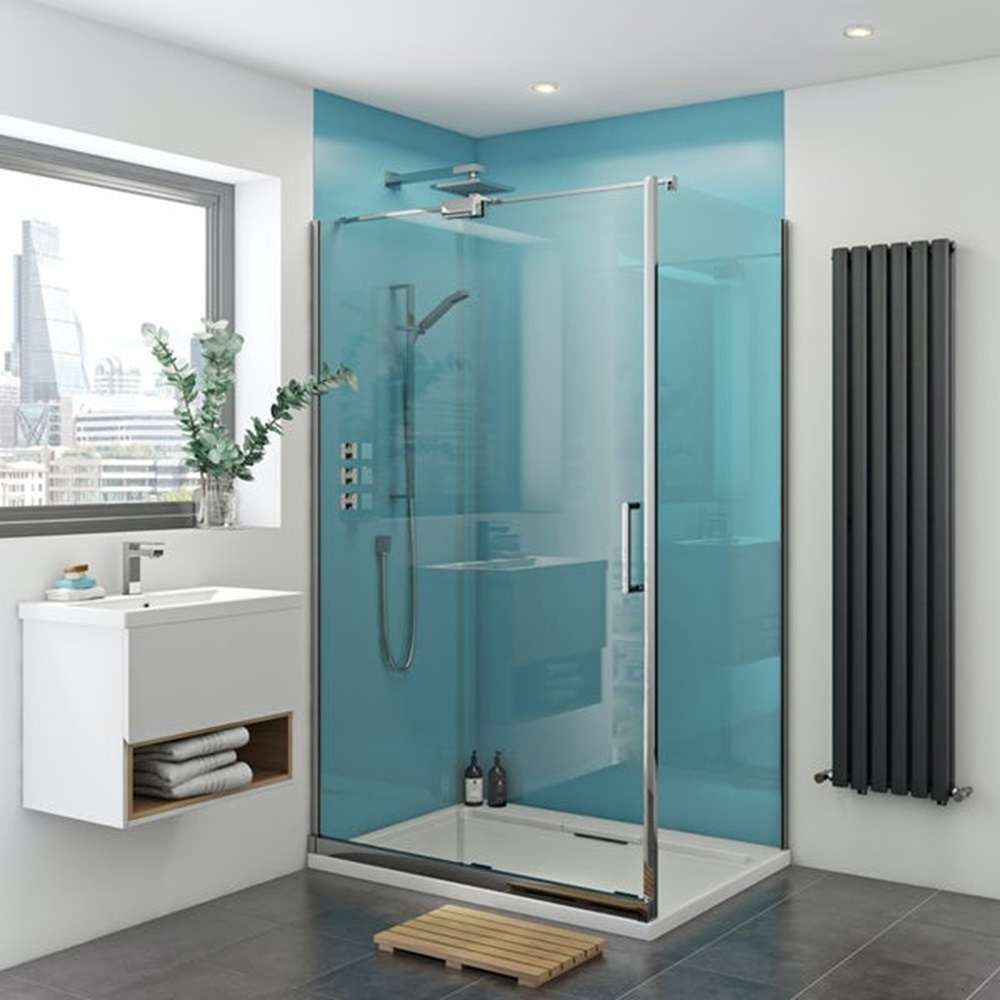 Aqua Blue Shower Panels 1m x 2.4m PVC Panels