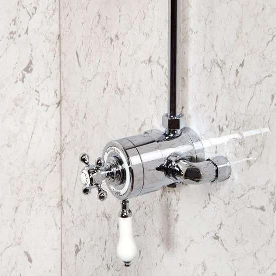 1M Wide White Marble Bathroom Panels