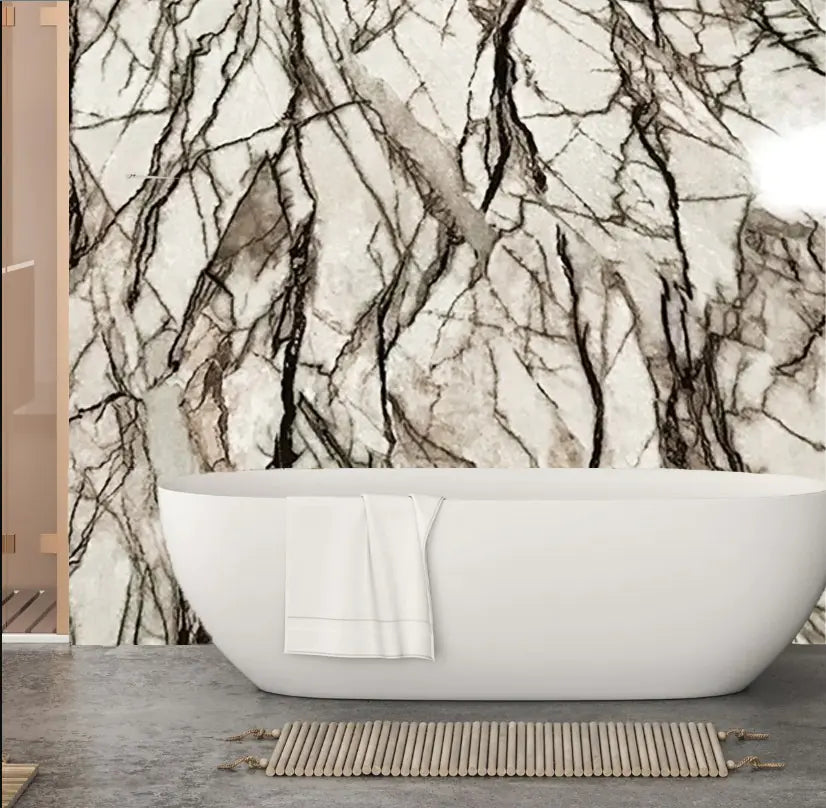 Stone Marble Shower Panels,1m x 2.4m PVC Wall Panels