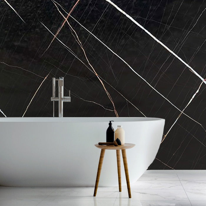 Laurent Black PVC Wall Panels 1m x 2.4m x 10mm