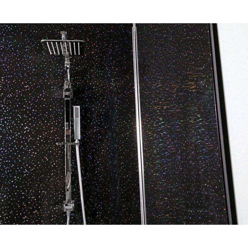 Black Sparkle 5MM Wall Panels, 250MM X 2.7M Long PVC Panels