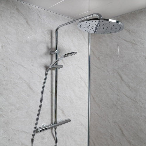 Grey Marble 250mm x 2700mm x 8mm PVC Wet Wall Panels (Pack of 4 Panels)