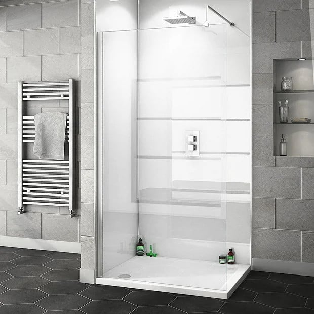 White Gloss Marble 250mm x 2700mm x 8mm PVC Wet Wall Panels (Pack of 4 Panels)
