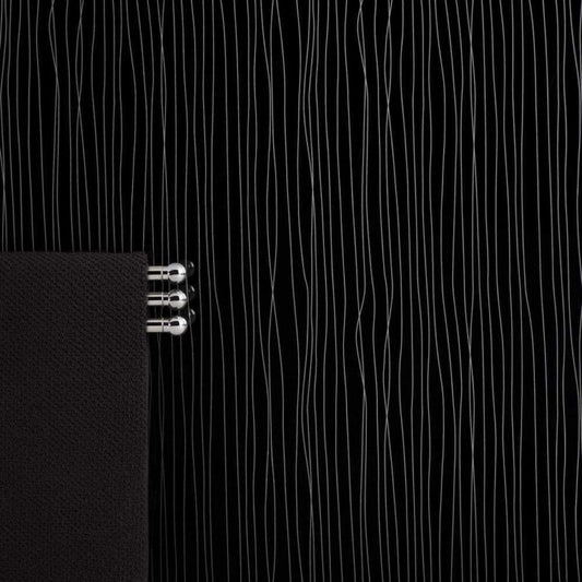 Black String 5MM Wall Panels, 250MM X 2.7M Long PVC Panel