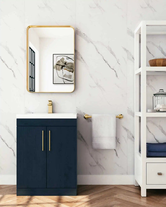 White Marble 1.2M Bathroom Panels, Wet Wall Panels
