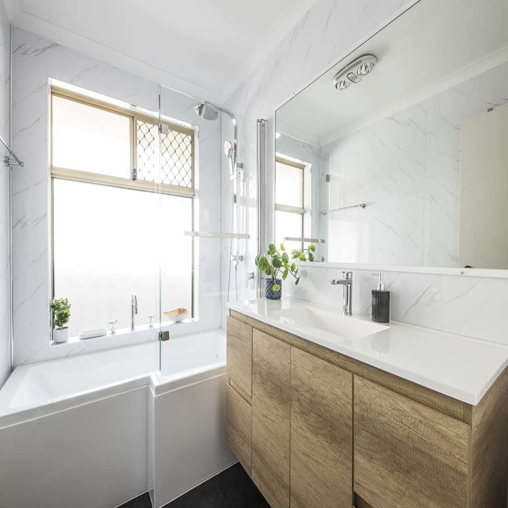 Carrara Marble Shower Panels 1m x 2400mm PVC Panels