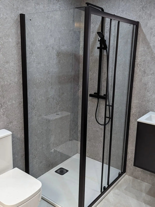 Fino Grey Grey Marble PVC Wall Panels 1m x 2.4m Long