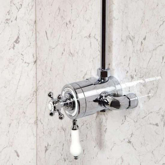 1M Wide White Marble Bathroom Panels