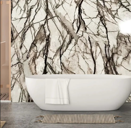 Stone Marble Shower Panels,1m x 2.4m PVC Wall Panels
