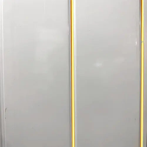 White Gloss Gold Strip 250mm x 2700mm x 8mm PVC Wet Wall Panels (Pack of 4 Panels)
