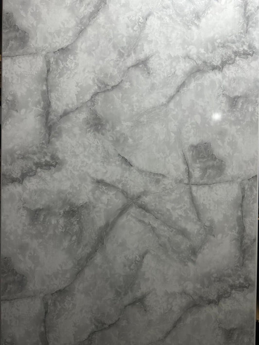 2 x White Marble 1m x 2.4m x 10mm PVC Wall Panels