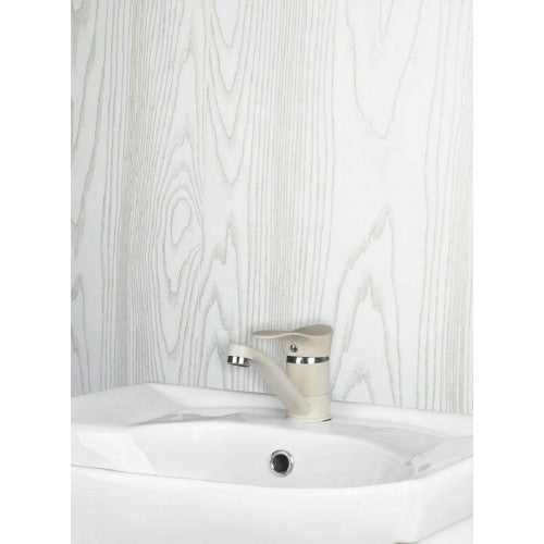 White Wood 5MM Wall Panels, 250MM X 2.7M Long PVC Panels