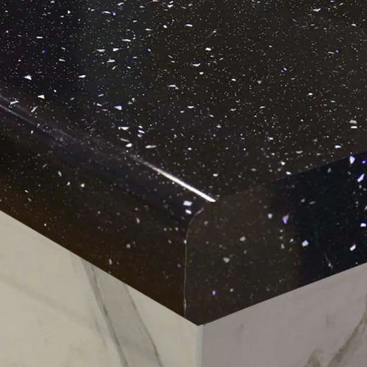 Black Sparkle Flint Kitchen Worktop 1m x 600mm x 30mm Wooden Kitchen Worktops