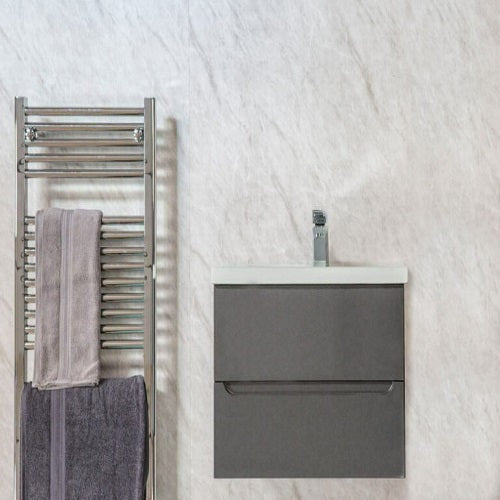 Grey Marble 250mm x 2700mm x 8mm PVC Wet Wall Panels (Pack of 4 Panels)