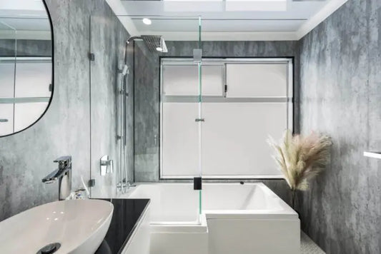 Grey Metallic PVC Wall Panels 1m x 2.4M Long