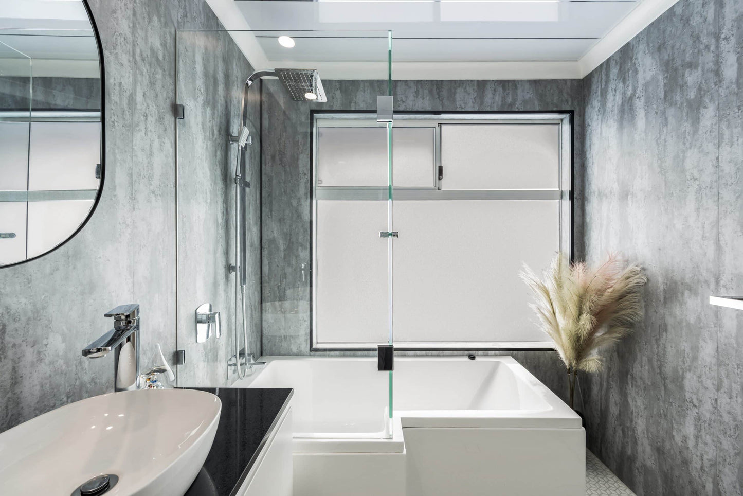 Grey Metallic 5MM Wall Panels, 250MM X 2.7M Long PVC Panels