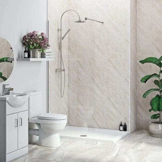 Pergamon Marble 250mm x 2700mm x 8mm PVC Wet Wall Panels (Pack of 4 Panels)