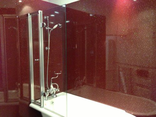 Red Sparkle 250mm x 2700mm x 8mm PVC Wet Wall Panels (Pack of 4 Panels)