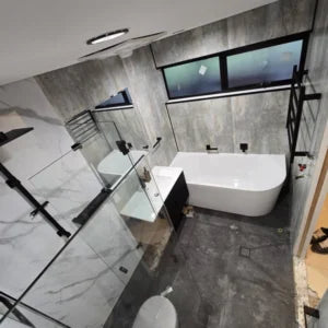 Grey Metallic Shower Panels 1m x 2.4m PVC Panels