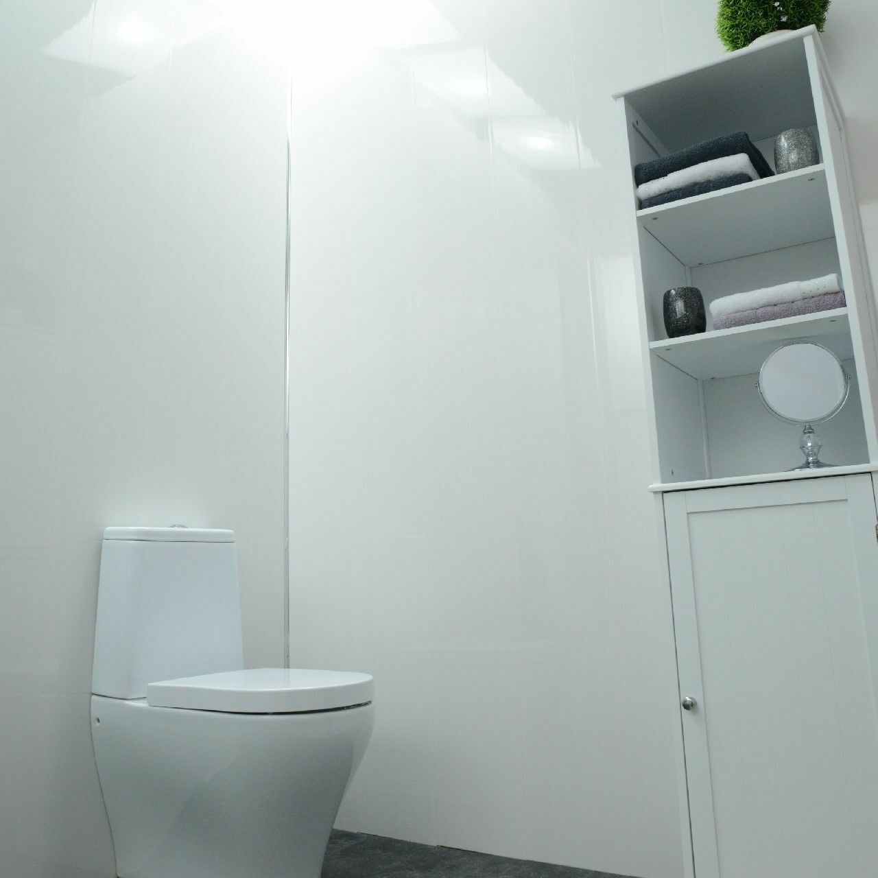 White Gloss 5MM Wall Panels, 250MM X 2.7M Long PVC Panel